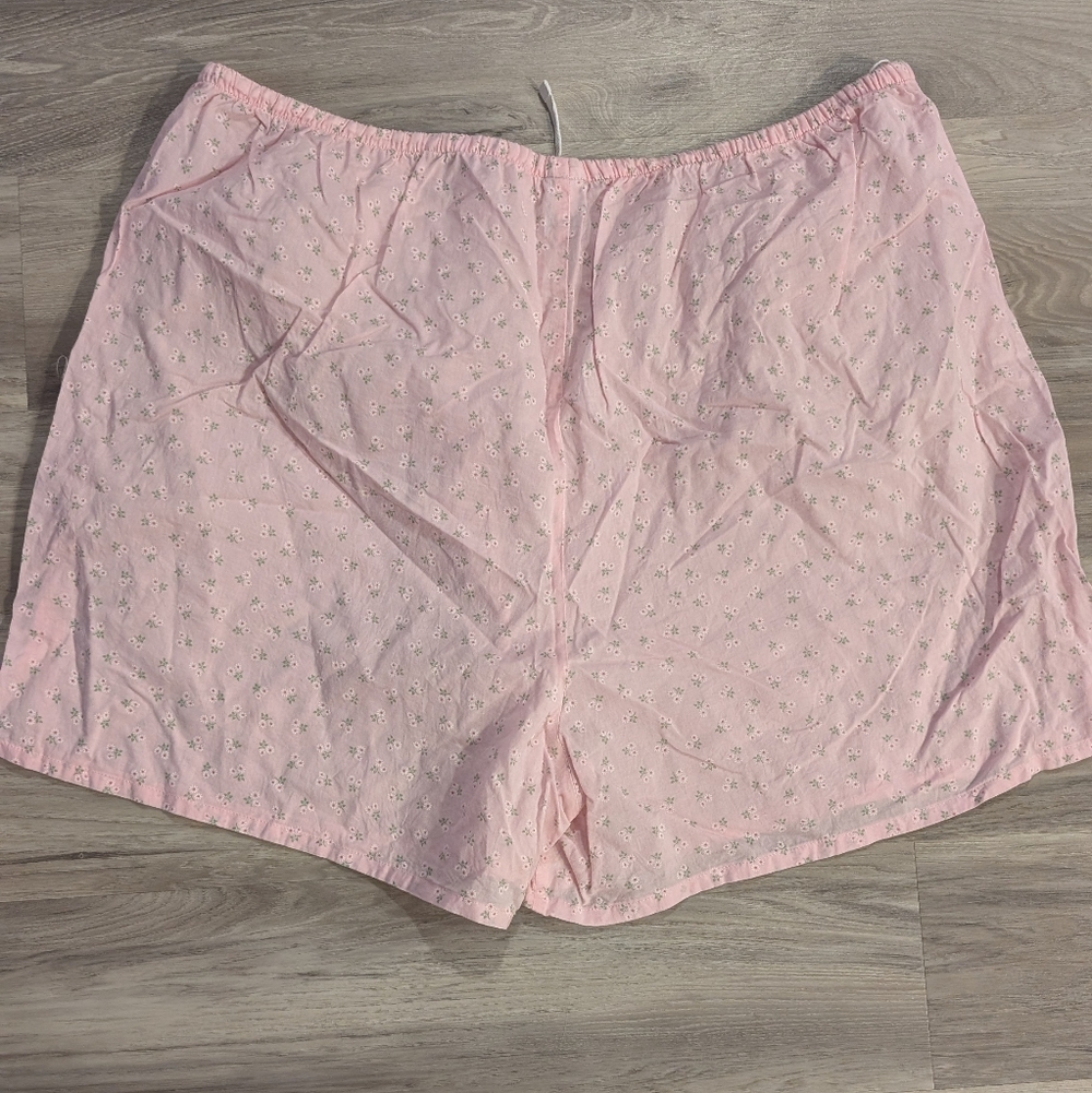 Villager by Liz Claiborne 100% Cotton Pajama Set Tank Top and Shorts Cottagecore - Picture 7 of 10